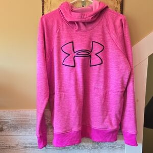 Under Armour Women's Vibrant Pink Cowl Neck Sweater